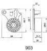 ASHIKA 45-09-903 Tensioner, timing belt